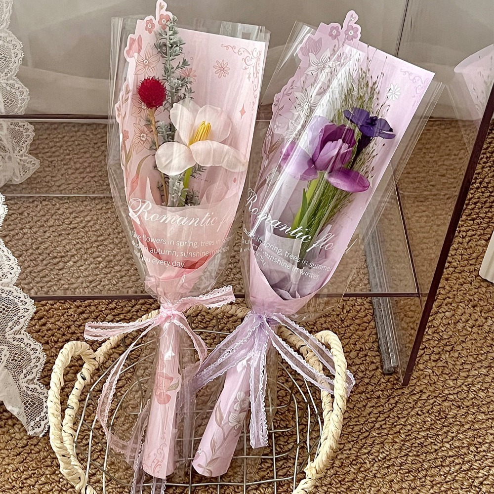 Florist Supply House - 10 Bolsas Transparentes para Empaquetar Flores