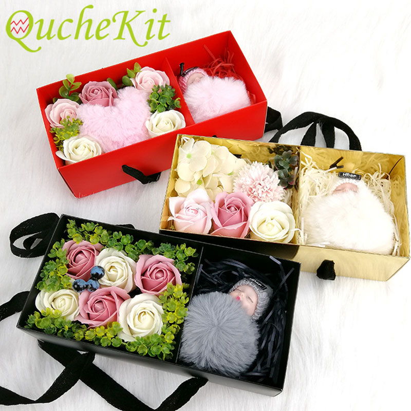 Florist Supply House - Caja de regalo portátil rectangular de