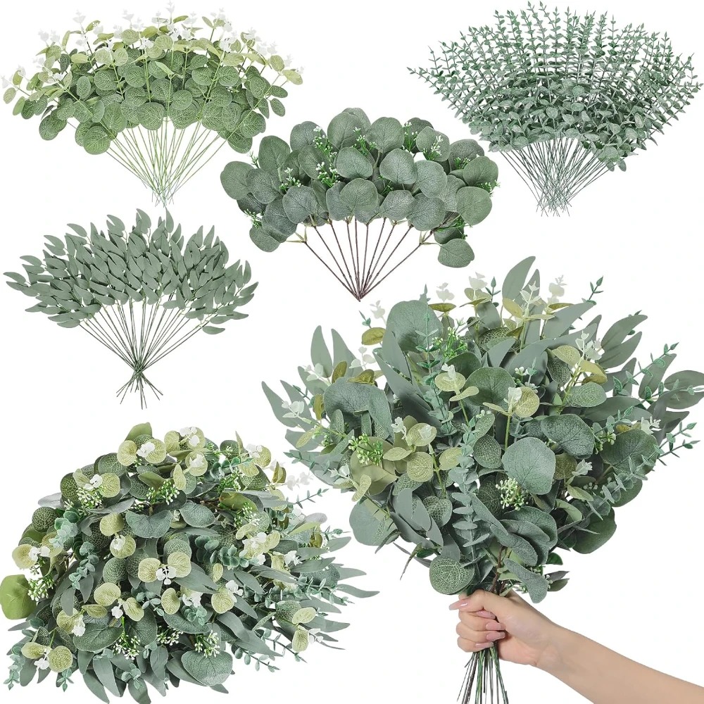 Florist Supply Bulk - 20 piezas tallos de hojas de