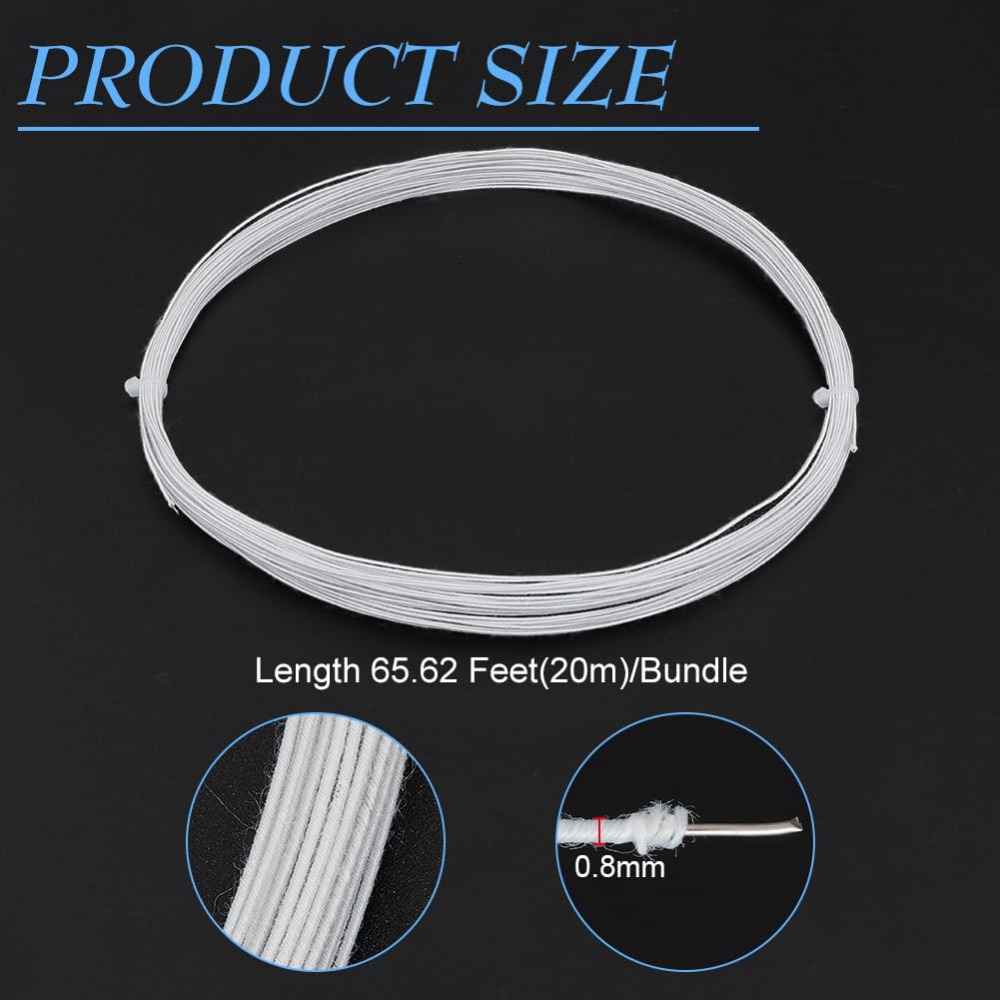 21.8 Yards White Floral Wires  - Wire Stem Florist reseña y precio