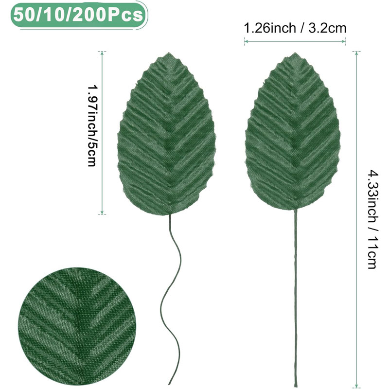 50/100/200 Uds. Hojas de rosas - Florist Supply Bulk reseña y precio