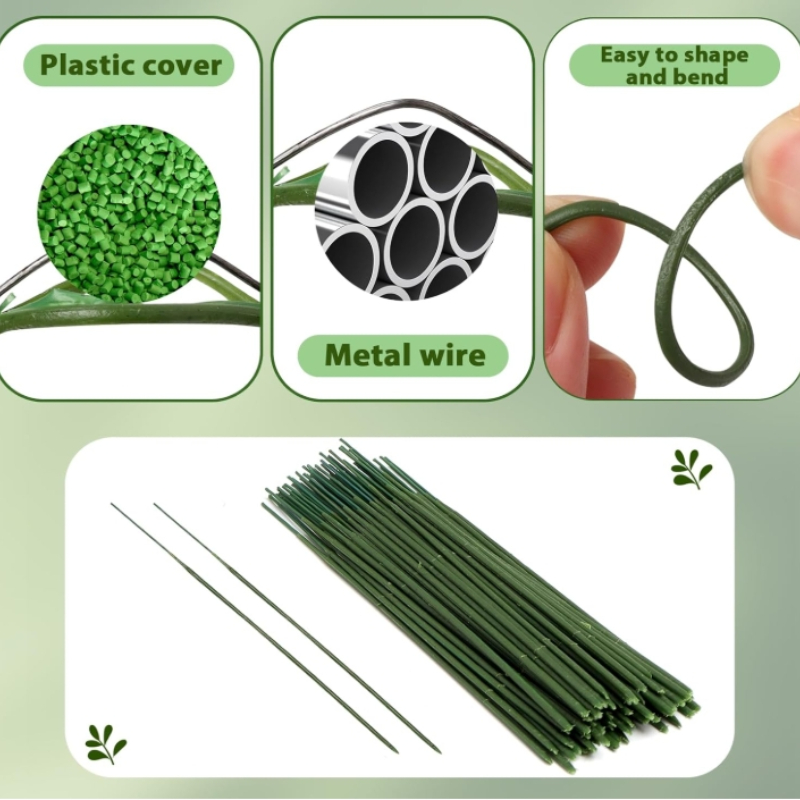 100 piezas de tallo floral, va - Wire Stem Florist reseña y precio