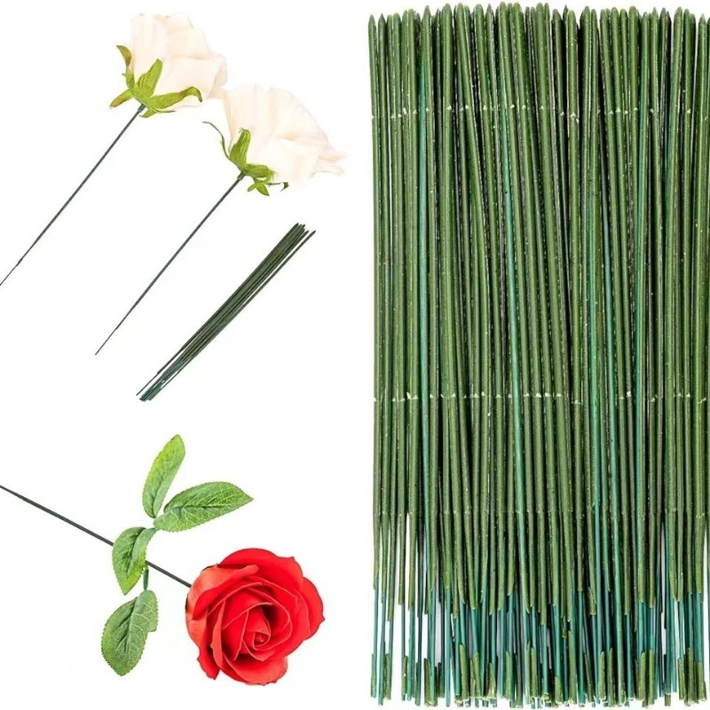 100 piezas de tallo floral, va - Wire Stem Florist reseña y precio