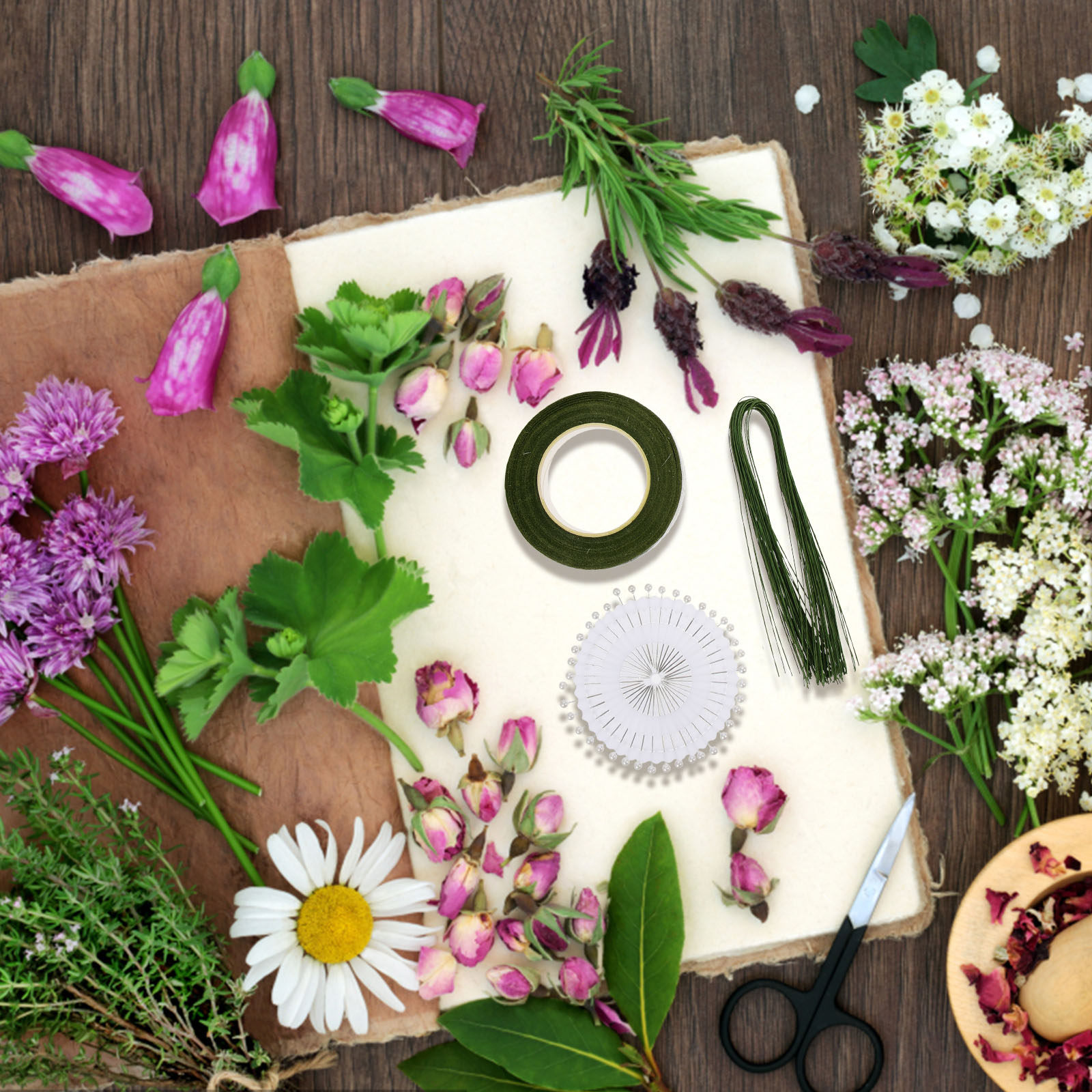 1 Set de Kit de Arreglos Flora - Wire Stem Florist reseña y precio