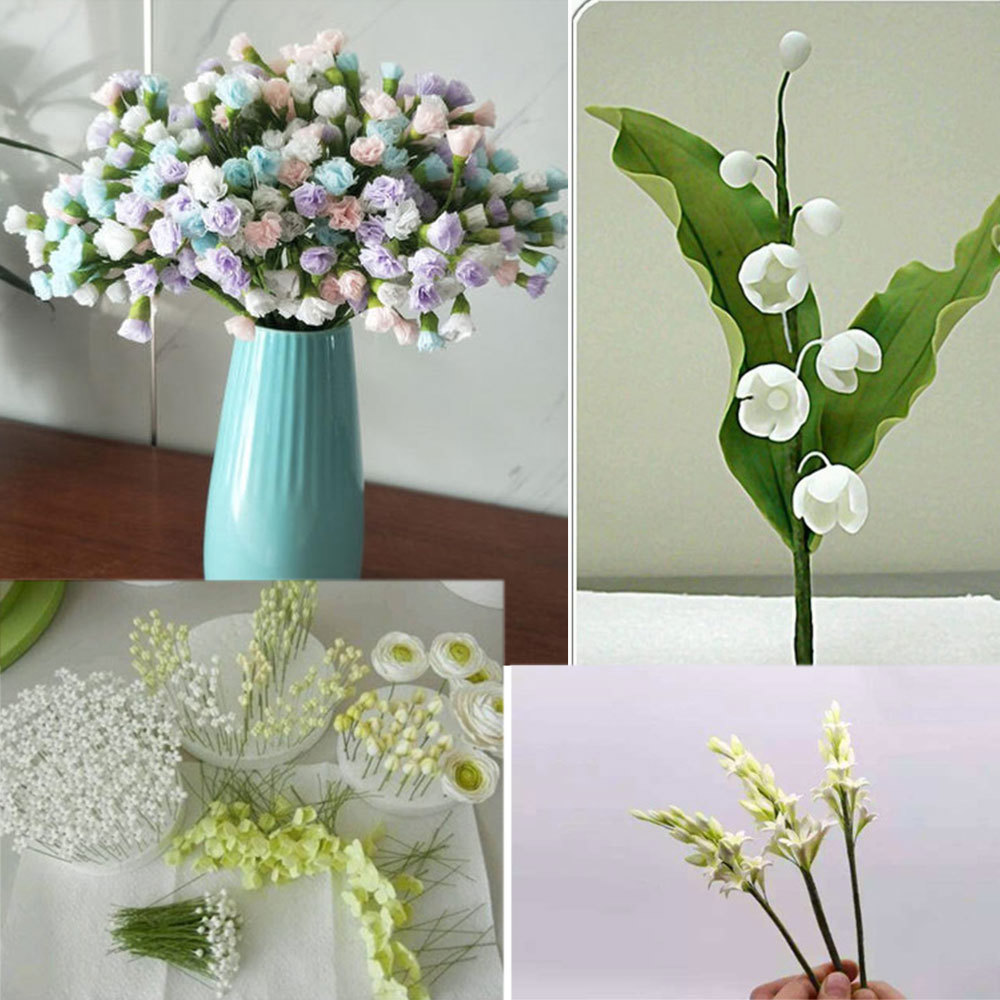 50 unids/lote 26 #   Arranjes  - Wire Stem Florist reseña y precio